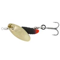 Savage gear třpytka grub spinners gold black - #0 2,2 g