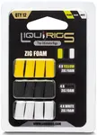 Liquirigs plovoucí pěna liquid zig 4+4+4 ks - černá, žlutá a bílá
