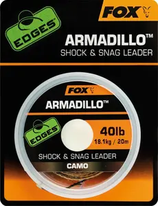 Fox návazcová šňůrka armadillo camo 20 m-průměr 40 lb / nosnost 18,1 kg