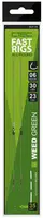 Spro návazec c tec fast rigs weedy zelená 23 cm 30 lb 2 ks-velikost háčku 10
