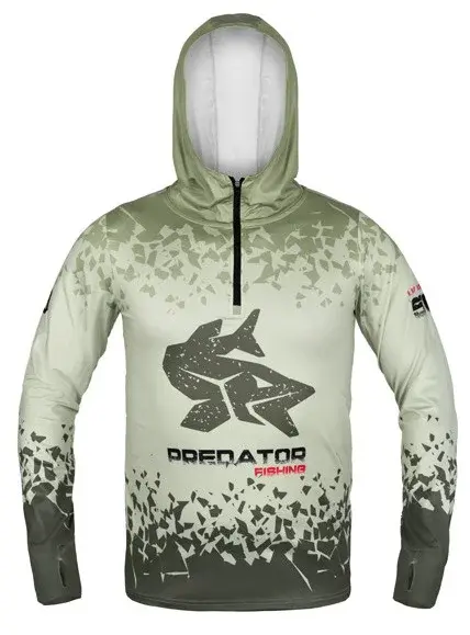 Delphin tričko s kapucí uv armor 50+ predator - l
