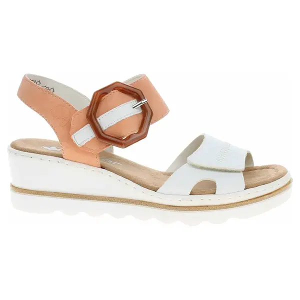 Dámské sandály Rieker 67476-38 weiss kombi 40