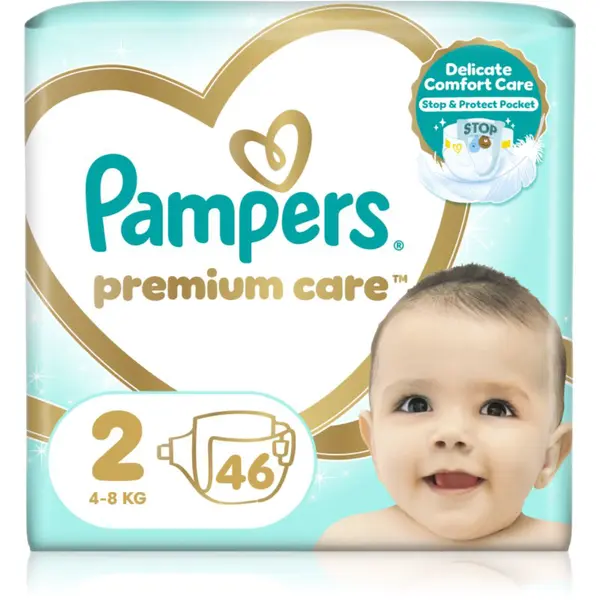 Pampers Premium Care Size 2 jednorázové pleny 4-8kg 46 ks