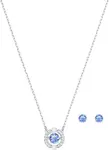 Swarovski Souprava šperků s modrými krystaly SPARKLING DANCE 5480485