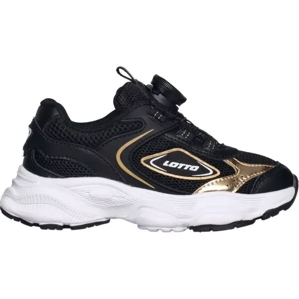 Lotto REGGIE Dětská volnočasová obuv, černá, velikost