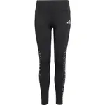 adidas TRAINING ESSENTIALS GLAM PRINT LEGGINS Dívčí sportovní legíny, černá, velikost