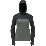 Odlo W PERFORMANCE WOOL X-WARM HOODY Dámská mikina, šedá, velikost