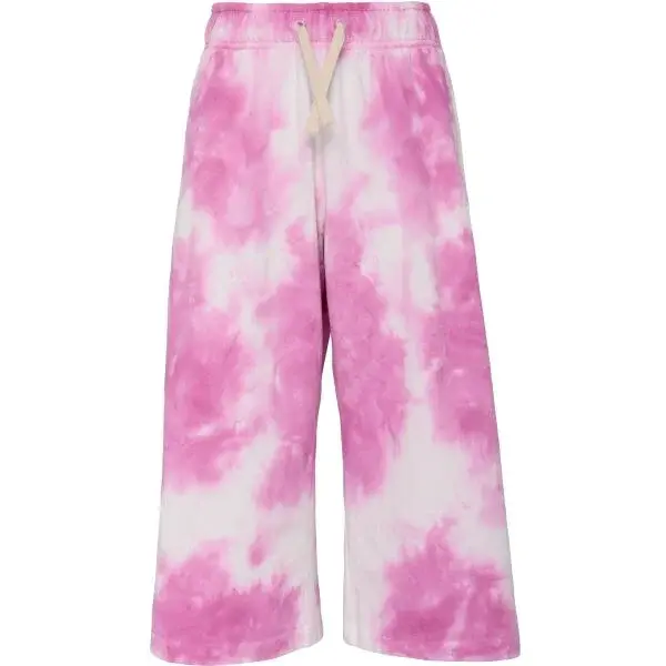 Nike SPORTSWEAR WASH Dívčí sedmiosminové tepláky, růžová, velikost