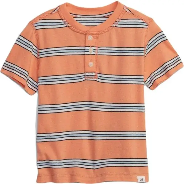 GAP V-SS HENLEY Chlapecké tričko, oranžová, velikost L