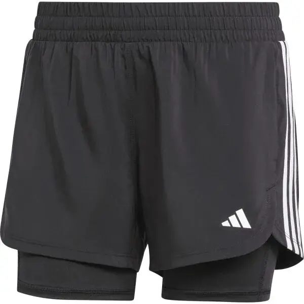 adidas 2-IN-1 PACER Dámské sportovní trenky, černá, velikost