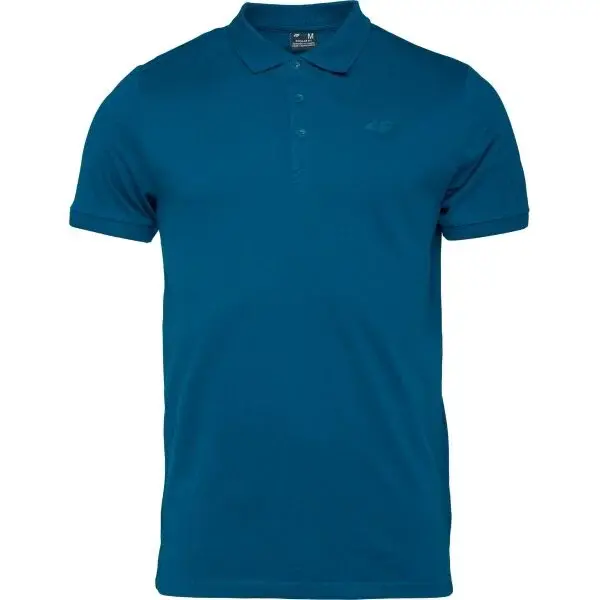 4F POLO SHIRT Pánské polo triko, tmavě modrá, velikost
