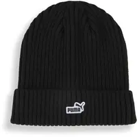 Puma ESSENTIALS PATCH MID CROWN BEANIE Zimní čepice, černá, velikost