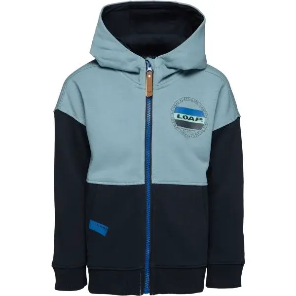 LOAP DIZAR Chlapecká mikina, světle modrá, velikost 112-116