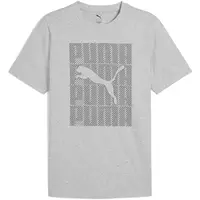 Puma GRAPHIC WORDING TEE Pánské triko, šedá, velikost