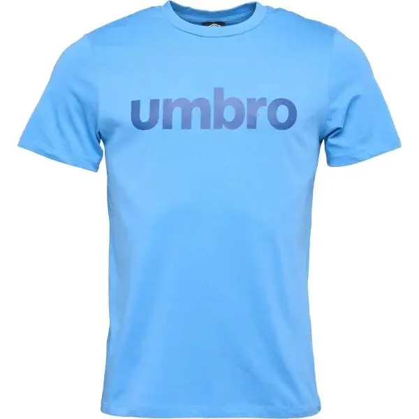 Umbro LINEAR LOGO GRAPHIC TEE Pánské triko, světle modrá, velikost
