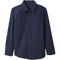 GAP V-LS FLANNEL Chlapecká košile, tmavě modrá, velikost