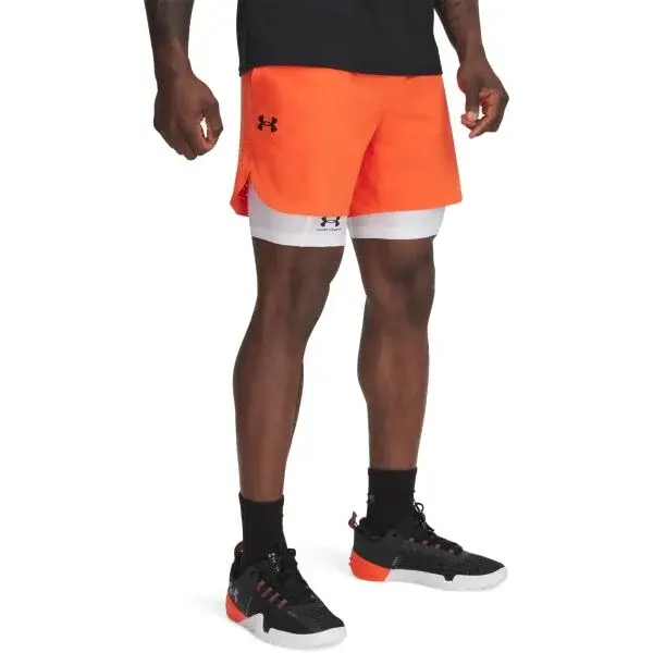 Under Armour PEAK Pánské tréninkové kraťasy, oranžová, velikost