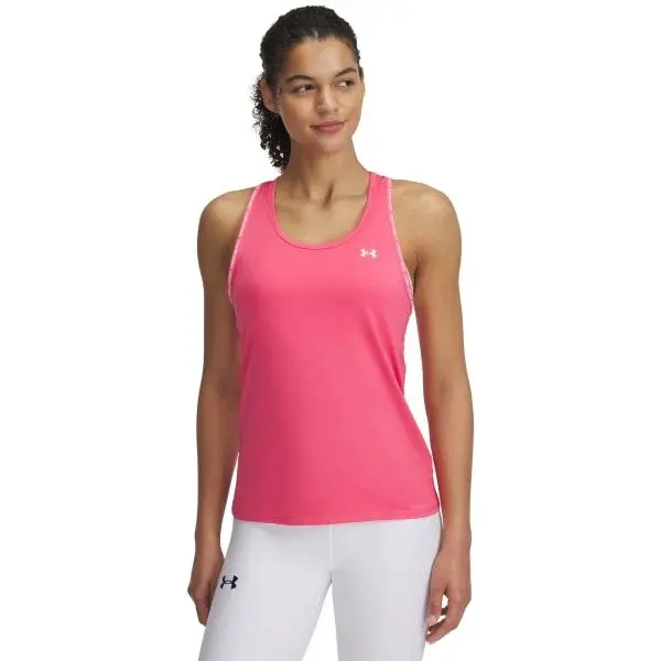 Under Armour TECH KNOCKOUT TANK Dámské tílko, růžová, velikost