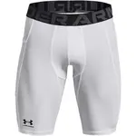 Under Armour HEATGEAR ARMOUR LONG SHORTS Pánské kompresní kraťasy, bílá, velikost M