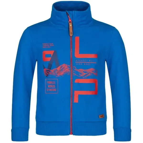 LOAP DORAN Chlapecká mikina, modrá, velikost 112-116