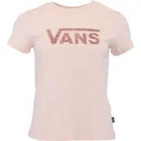 Vans WM DROP V SS CREW-B Dámské tričko, lososová, velikost