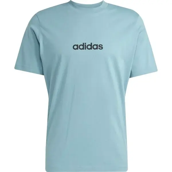 adidas LINEAR SJ TEE Pánské triko, tyrkysová, velikost XXL