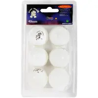 Giant Dragon WHT PI PO MICKY 6PCS Míče na stolní tenis, bílá, velikost