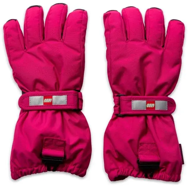 LEGO&reg; kidswear LWATLIN 700 Dievčenské lyžiarske rukavice, ružová, veľkosť 122-128