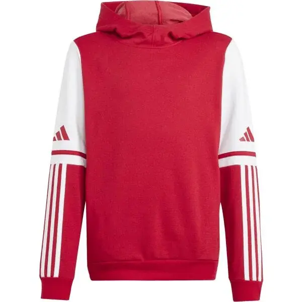 adidas SQUADRA 25 SW HOODY Y Dětská sportovní mikina, červená, velikost
