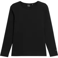 4F LONGSLEEVE Dámské triko s dlouhým rukávem, černá, velikost