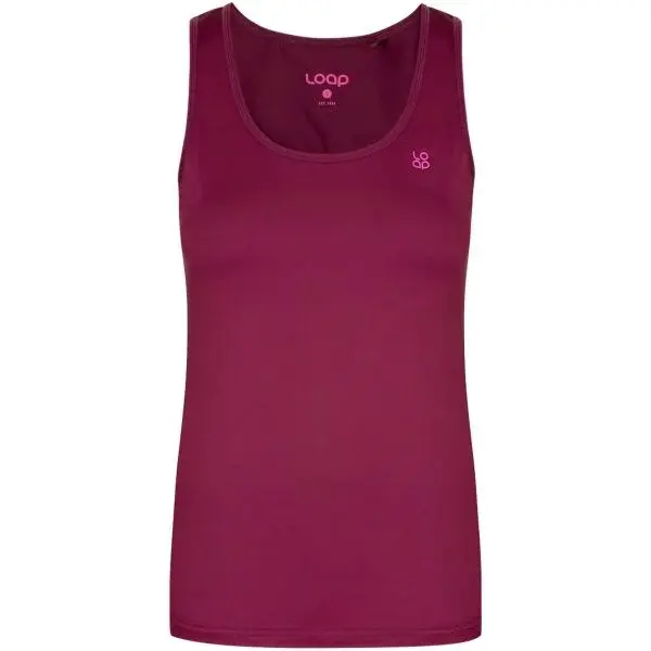 LOAP MELIA Dámské tílko, vínová, velikost