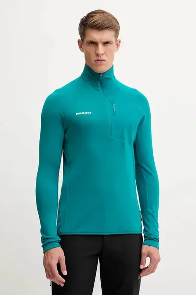 Sportovní mikina Mammut Aenergy Light pánská, zelená barva, vzorovaná, 1014-05521