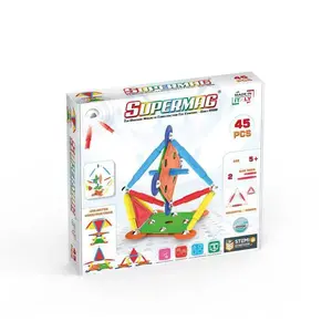 SUPERMAG magnetická stavebnice Multicolor 45ks