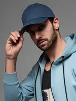 Ombre One-color men's baseball cap - navy blue