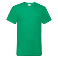 Zielona koszulka męska Valueweight V-Neck Fruit of the Loom