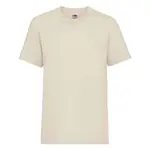 Beige Baby Cotton T-shirt Fruit of the Loom