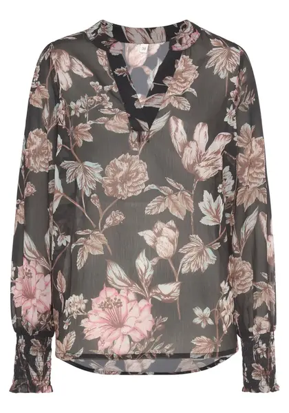 LASCANA Blúzka  jedľová / pastelovo ružová