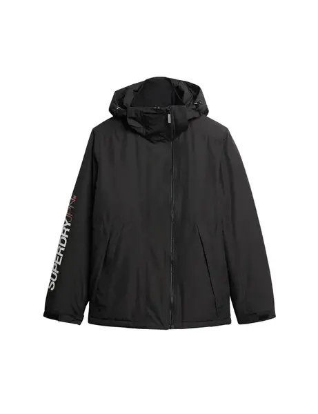 Superdry Prechodná bunda 'Yachter'  oranžovo červená / čierna / biela