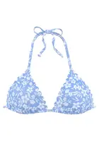 VIVANCE Bikinový top  modrá / biela