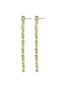 Pilgrim Náušnice 'Imogene'  zlatá / biela