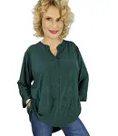 Pri Elegant oversize Brocade tunic shirt with longer back NEVADA