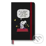 Moleskine - zápisník Peanuts (čierny) (limitovaná edícia, stredný, linajkovaný, pevná väzba)