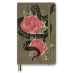 Zápisník Moleskine Snake Roses - L, linkovaný