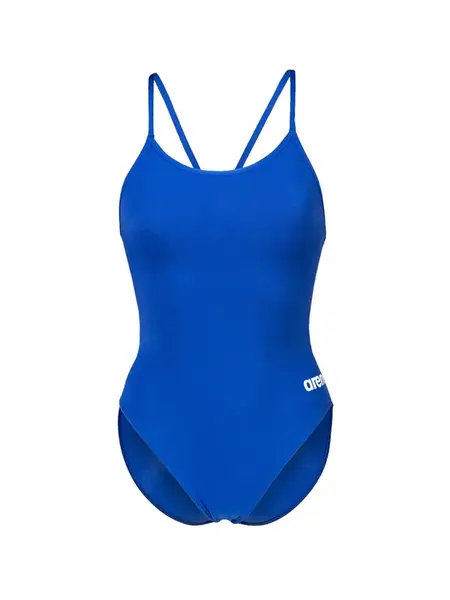 ARENA Jednodielne plavky 'Lace Back Solid'  modrá / biela