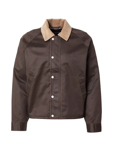 Abercrombie & Fitch Prechodná bunda  hnedá / kapučíno