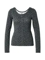 PIECES Tričko 'PCKITTY'  sivá / antracitová / petrolejová