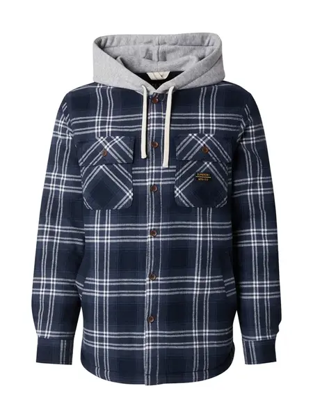 Superdry Prechodná bunda  námornícka modrá / biela