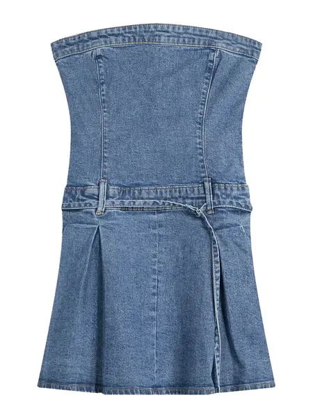 Bershka Šaty  modrá denim