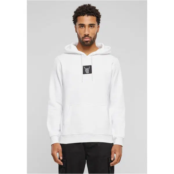 Pánská mikina Skelett Patch Hoody - bílá