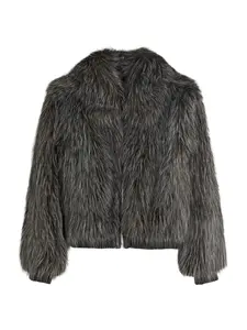 Bershka Prechodná bunda  tmavosivá